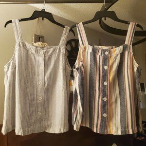 Liz Claiborne stripe tops